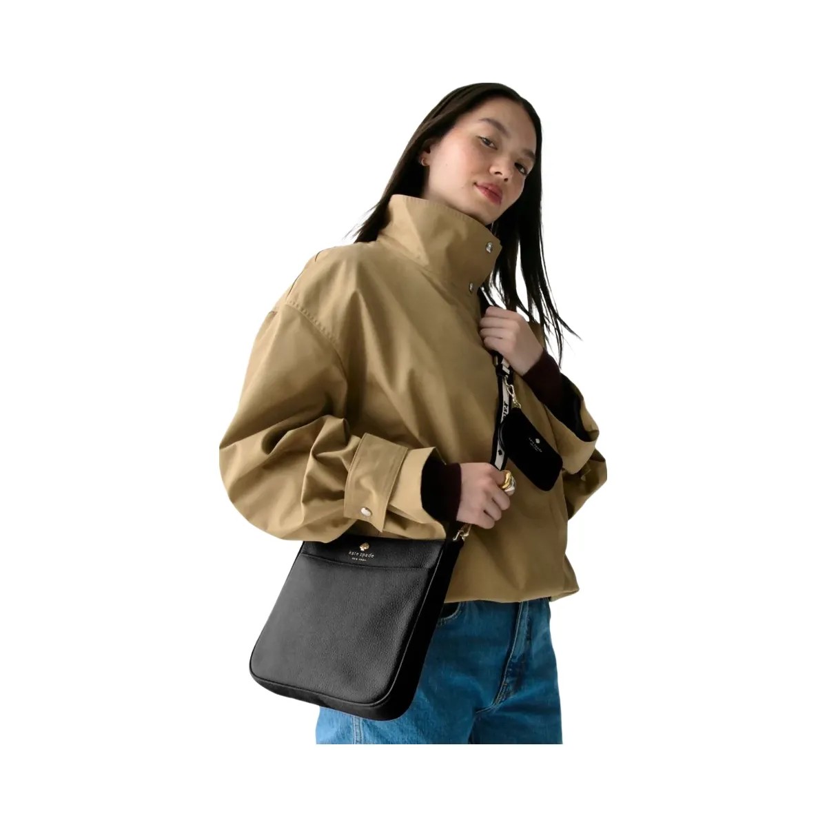 Kate Spade Emma Medium Swingpack Crossbody Black - HypeFly India View 2