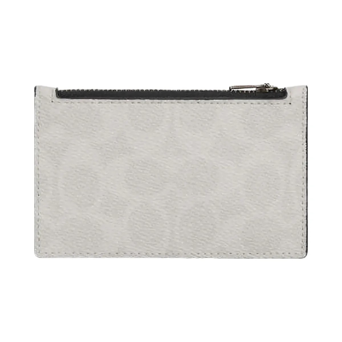 Coach Zip Card Case In Signature Canvas Signature Canvas-Chalk & Black - HypeFly India View 1