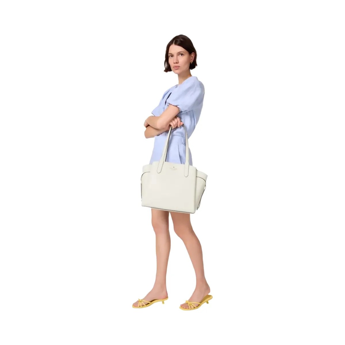 Kate Spade Dumpling Medium Tote Meringue - HypeFly India View 2