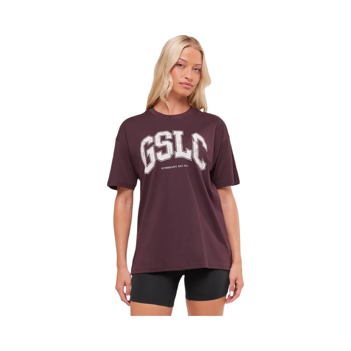 Gymshark GSLC Lifting Club Short Sleeve T-Shirt - Cherry Purple - HypeFly India View 1