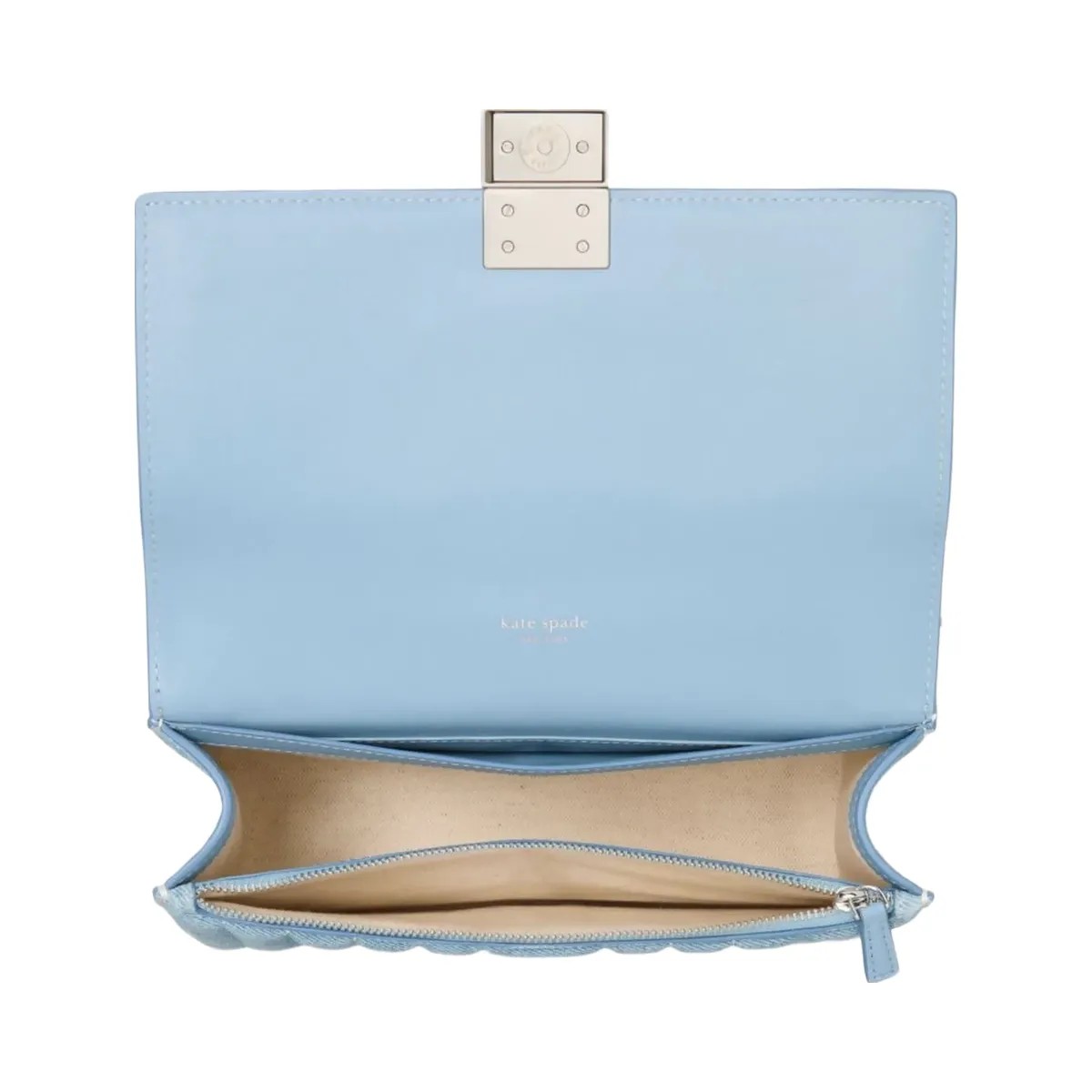 Kate Spade Deco Quilted Chain Shoulder Bag Blue Multi - HypeFly India View 3