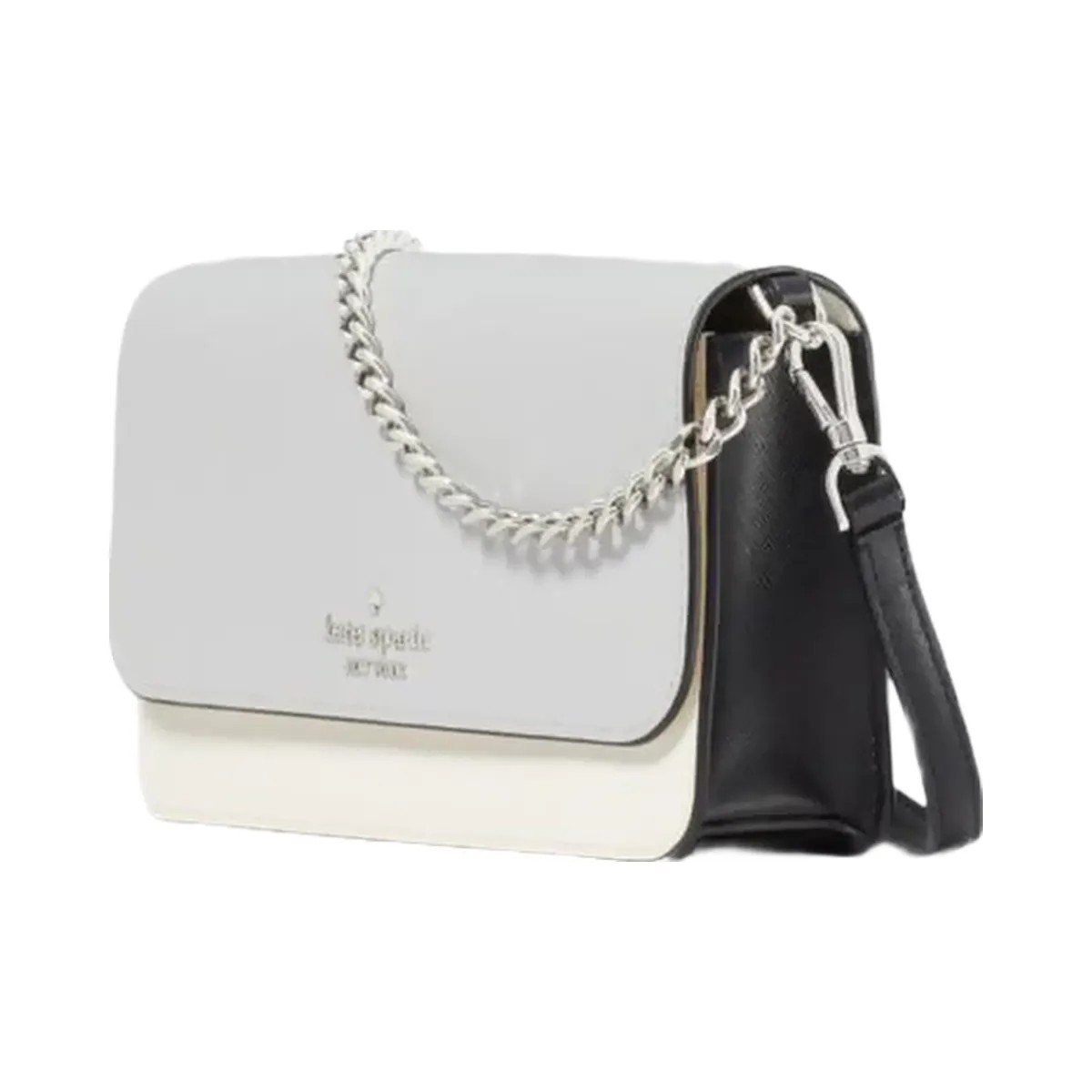 Kate Spade Madison Willow Mini Flap Crossbody Platinum Grey Multi - HypeFly India View 3