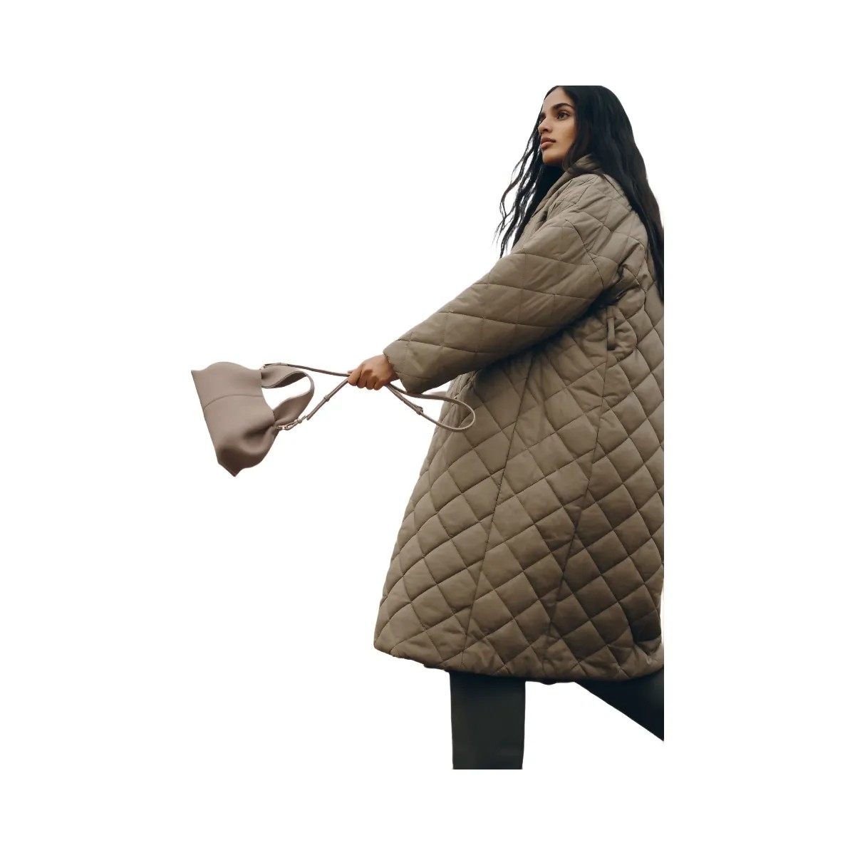 Polene Numero Neuf Mini Textured Taupe - HypeFly India View 5