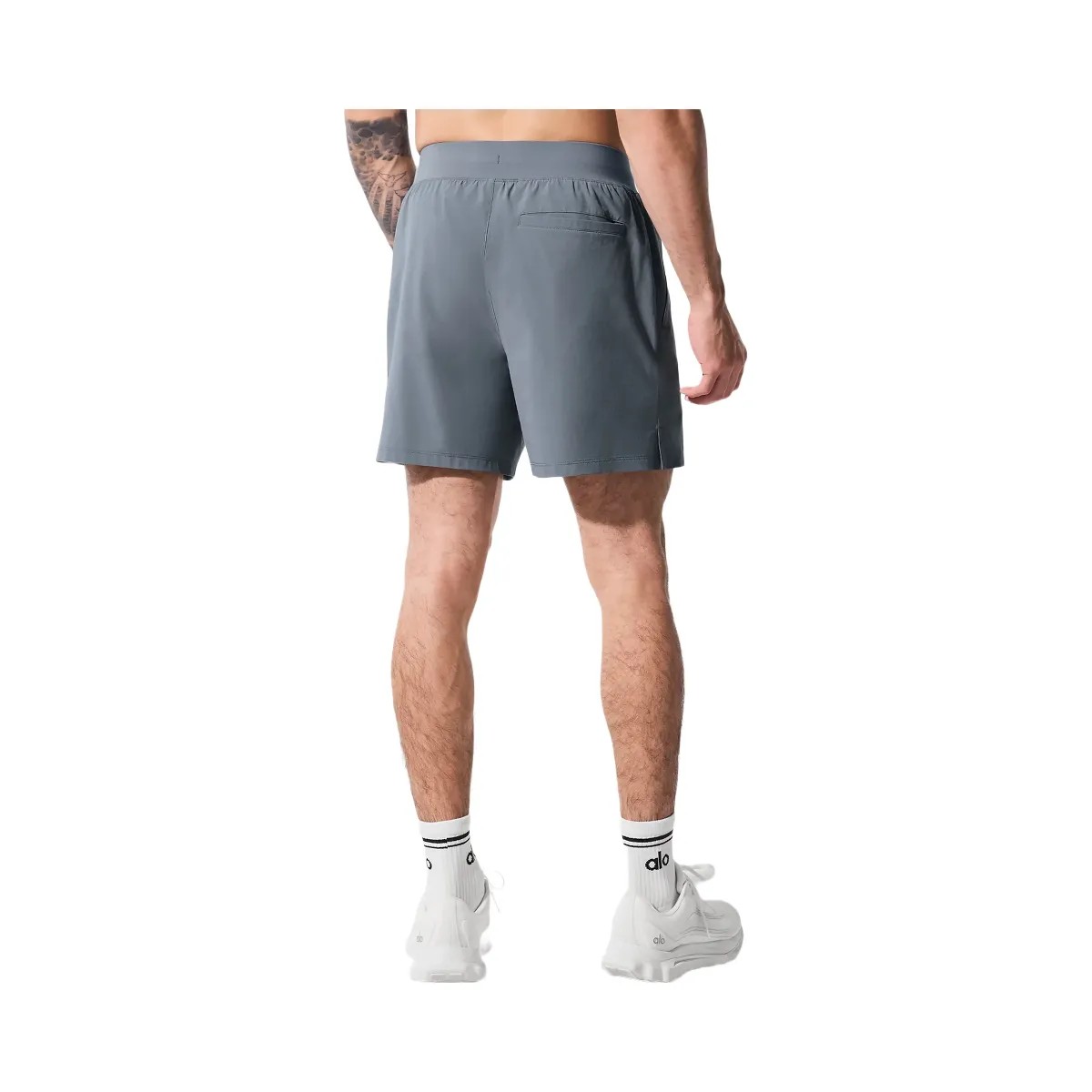 Alo Men's 5" Repetition Short - Steel Grey - HypeFly India View 4