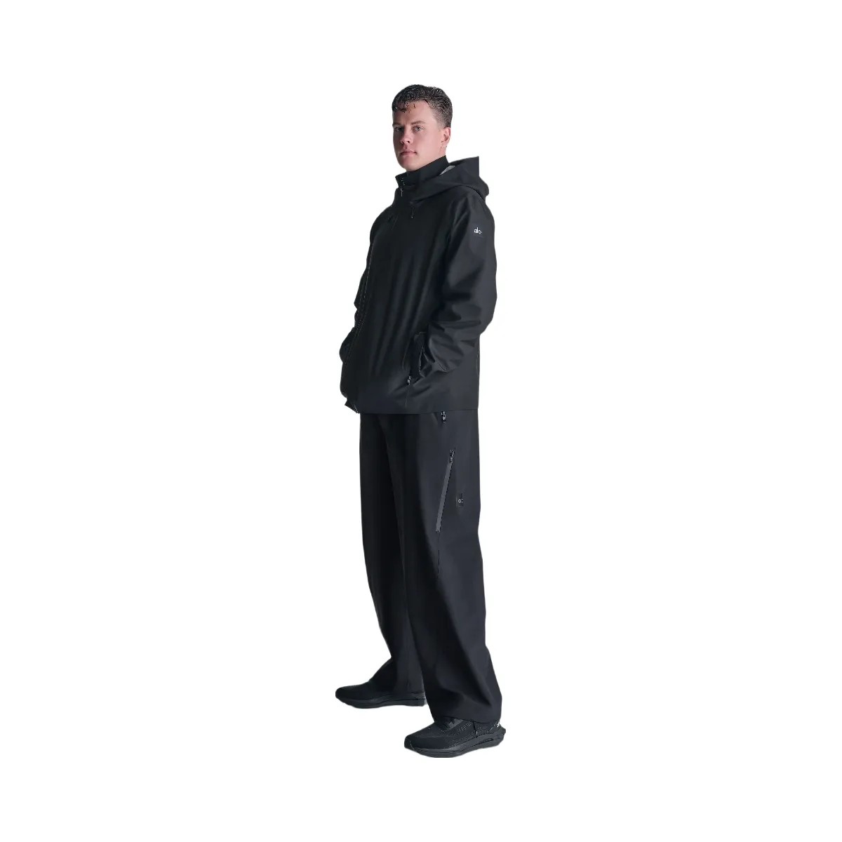Alo Men's Alpha Shell Pant - Black - HypeFly India View 5