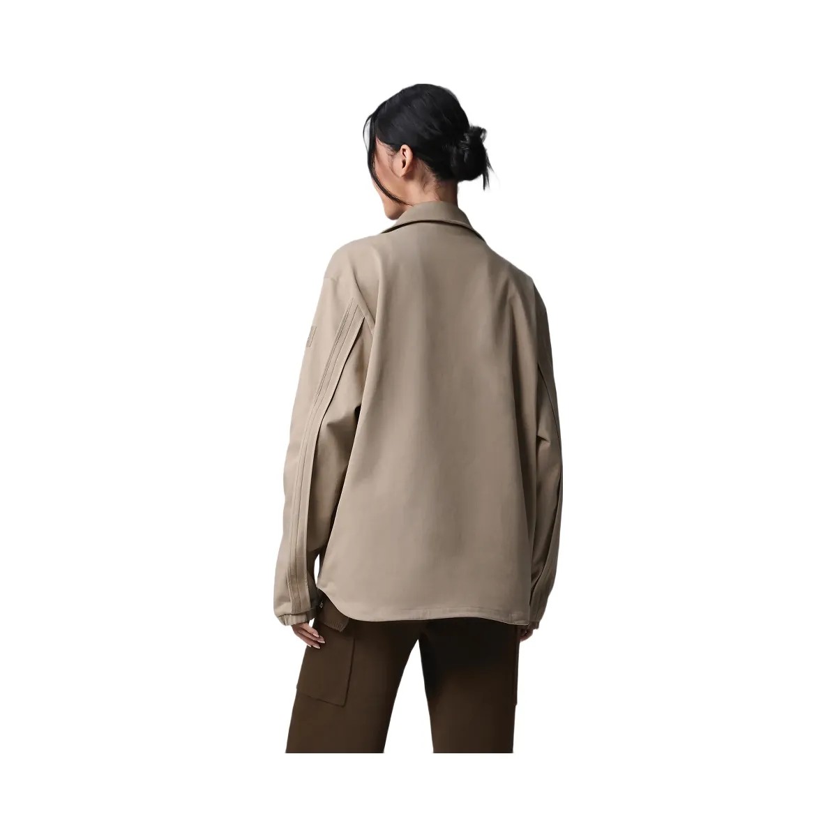 Alo Women's Edition Sueded Jacket - Gravel - HypeFly India View 4