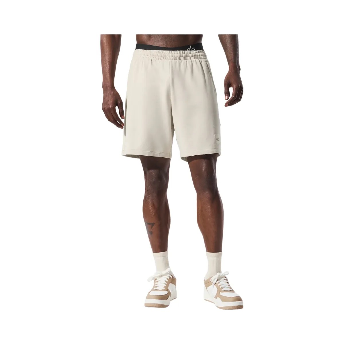 Alo Men's 7" Double Take Short - Bone - HypeFly India View 1