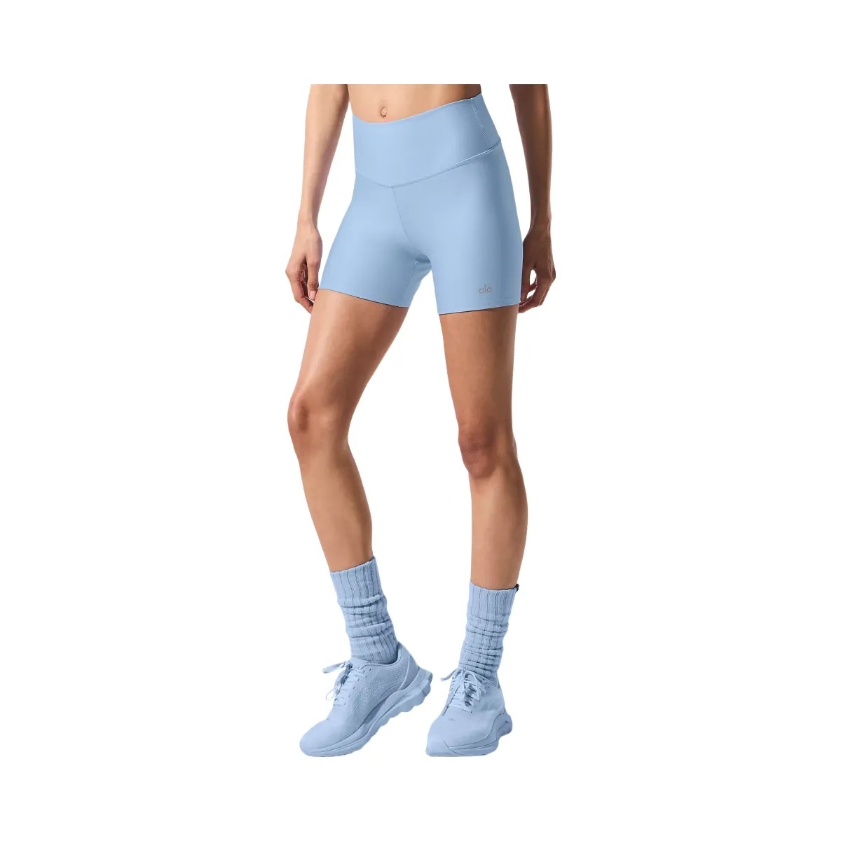Alo Women's 5" Airlift Energy Short - Seashell Blue - HypeFly India View 1