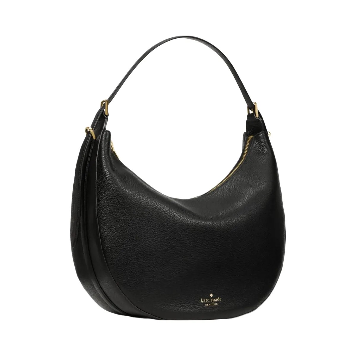 Kate Spade Nova Large Crescent Shoulder Bag Black - HypeFly India View 3