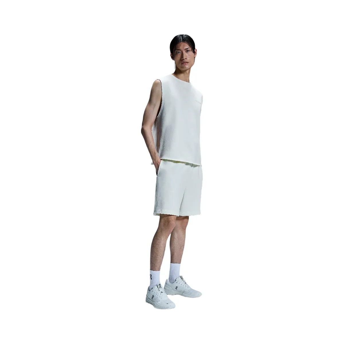 On Open Club Shorts White - HypeFly India View 3