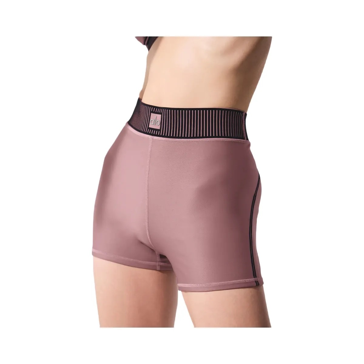 Alo Women's Airlift High-Waist Line Up Short - Smoky Quartz - HypeFly India View 4