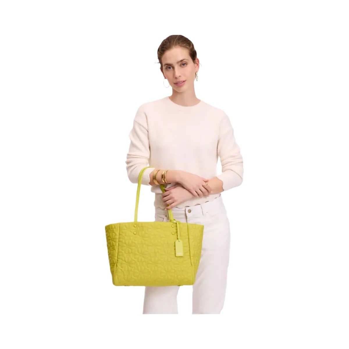 Kate Spade Tilly Quilted Medium Tote Bag Olivine - HypeFly India View 2