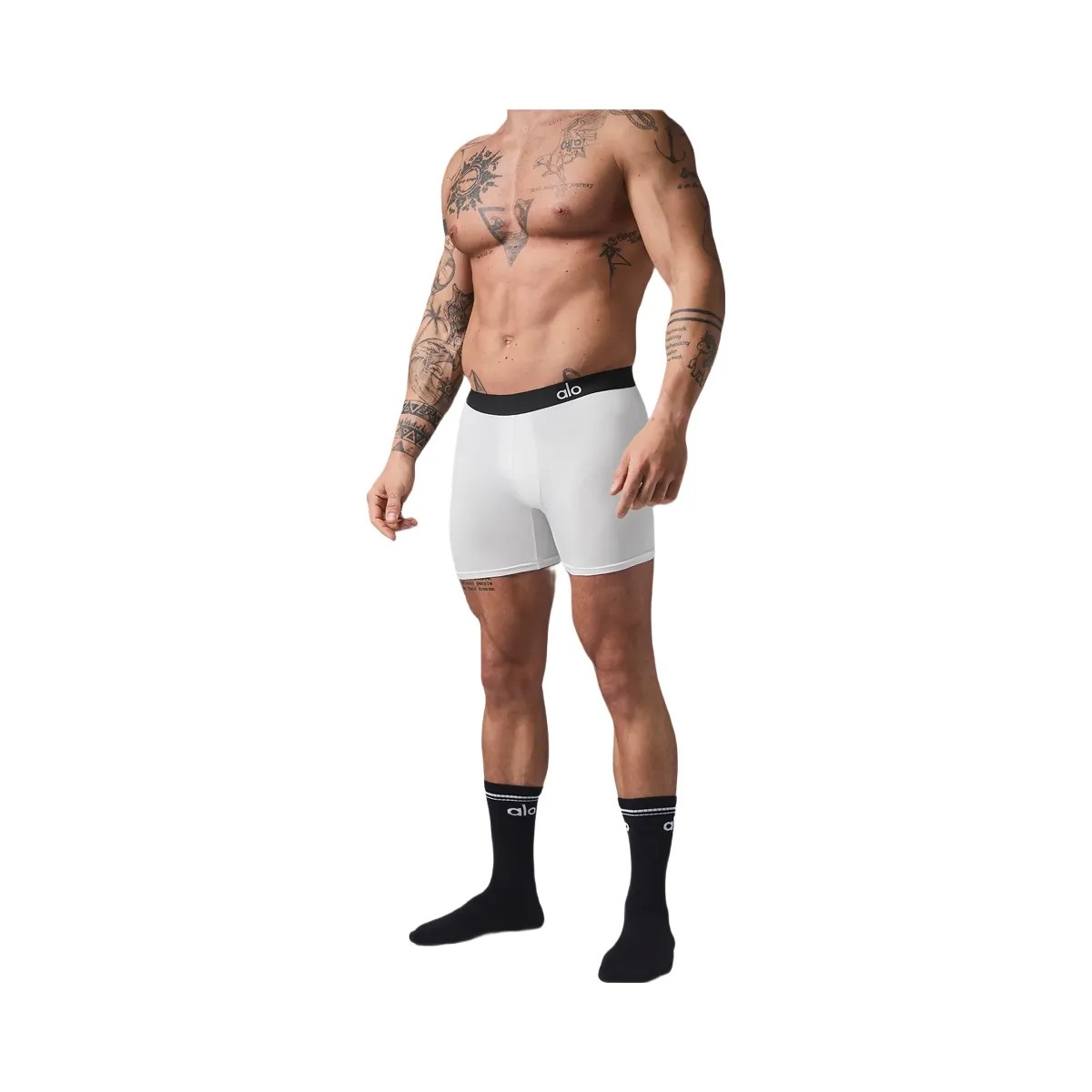 Alo Men's Day and Night Boxer - White - HypeFly India View 2