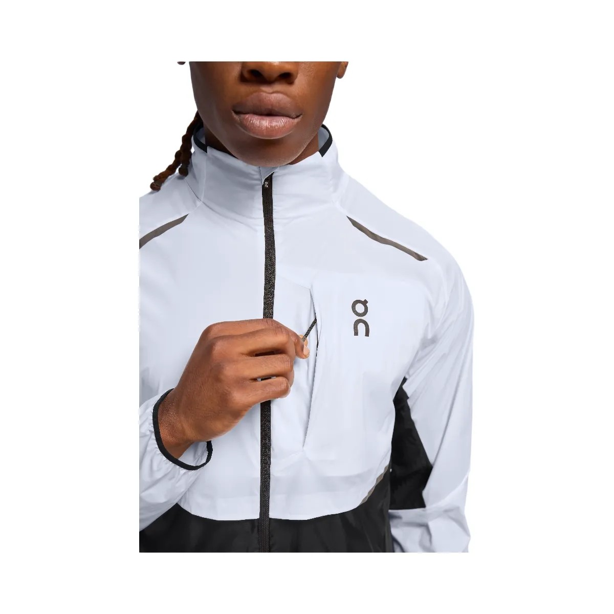 On Weather Jacket White | Black - HypeFly India View 5