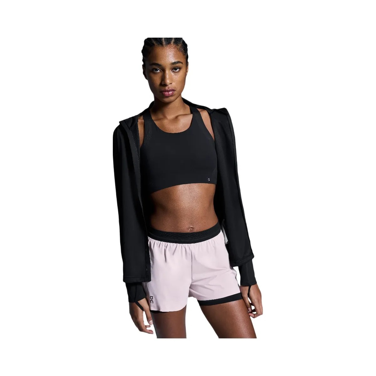 On 3" Performance 2/1 Shorts Mauve | Black  - HypeFly India View 2