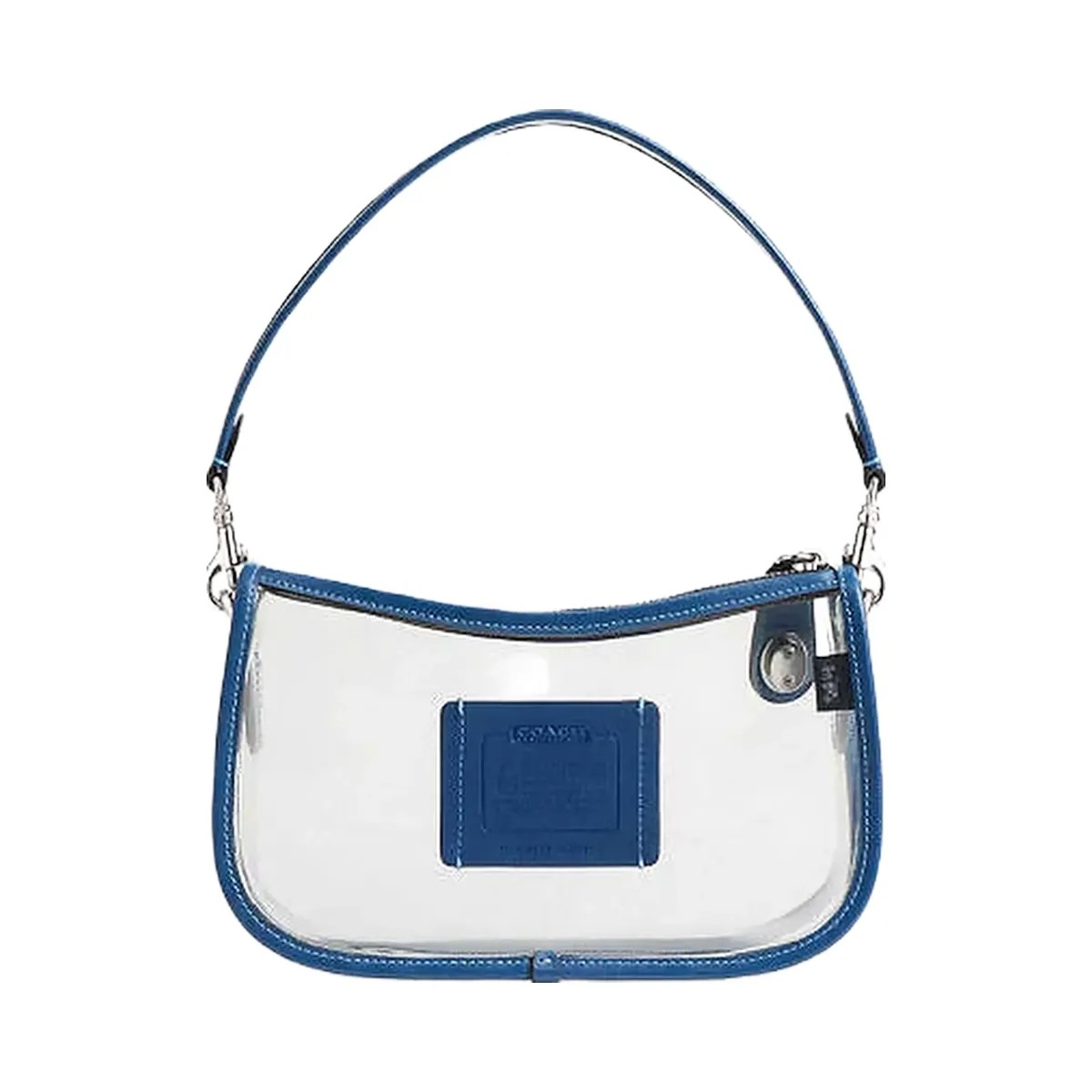 Coach Stadium Swinger Bag Signature Canvas-Silver-True Blue - HypeFly India View 1