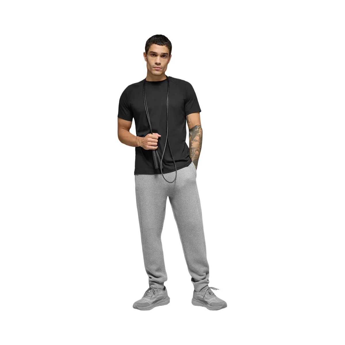 Alo Men's Sports Club Jogger - Athletic Heather Grey - HypeFly India View 5