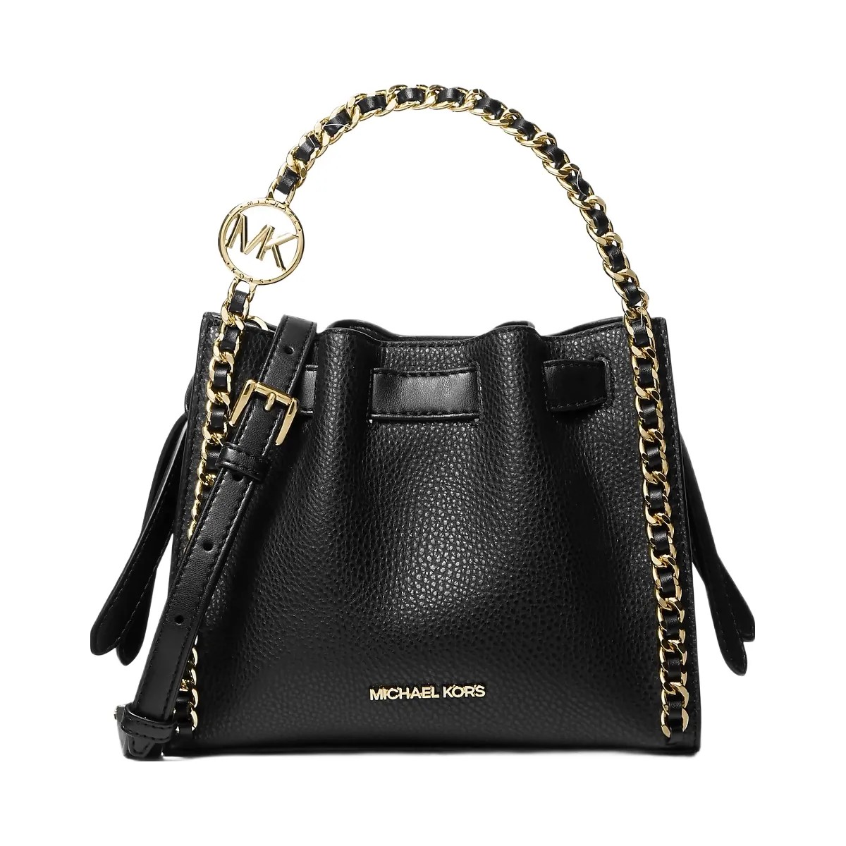 Michael Kors Mina Small Chain Crossbody Bag Black - HypeFly India View 1
