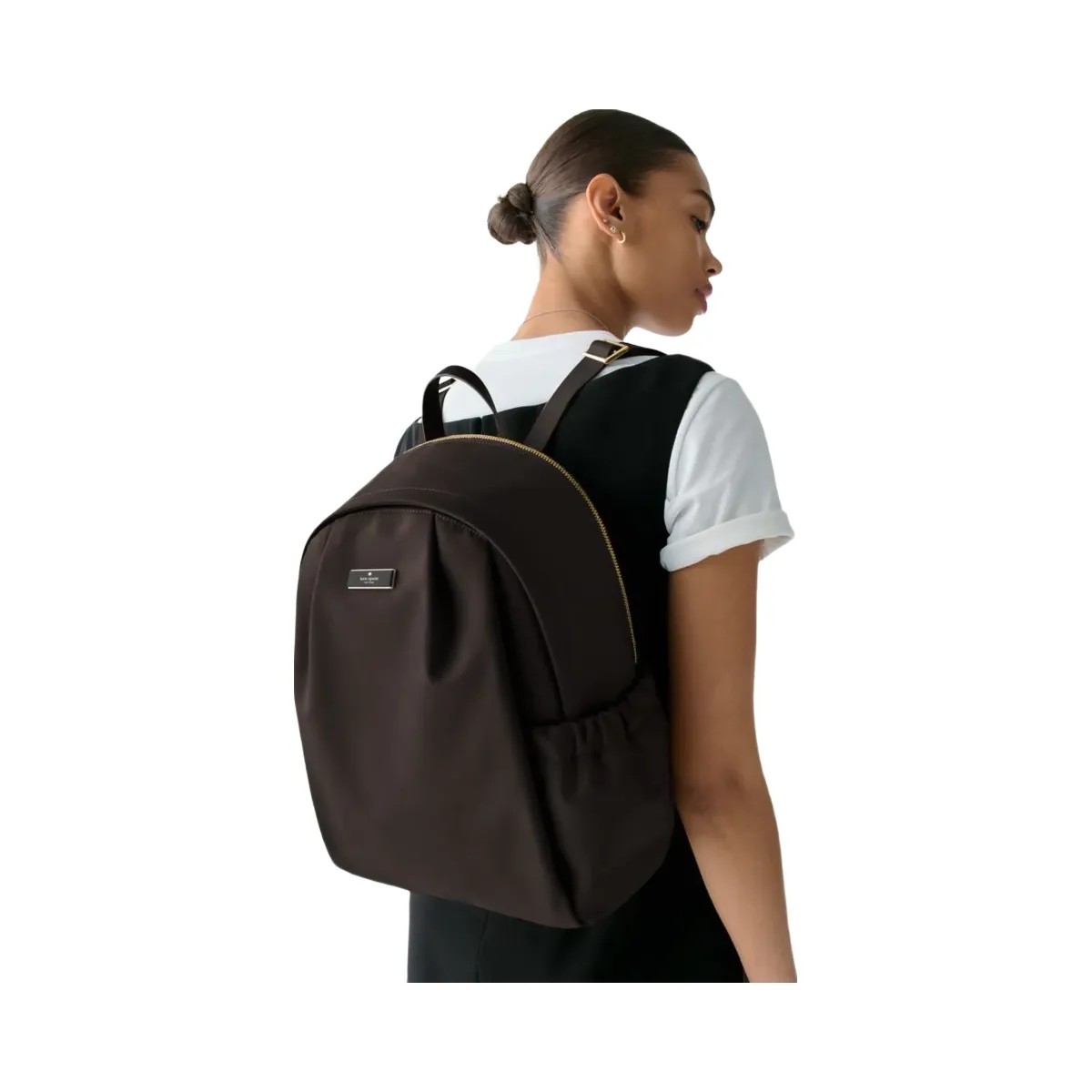 Kate Spade Carter Nylon Large Backpack Hot Fudge - HypeFly India View 2