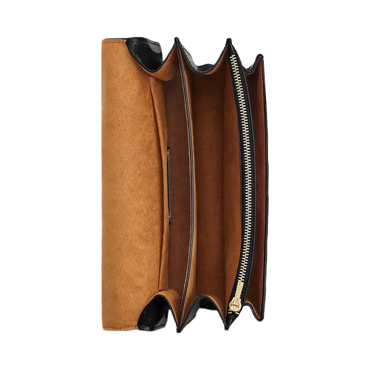 Coach Klare Crossbody Bag In Signature Leather Novelty Leather-Gold-Black - HypeFly India View 2