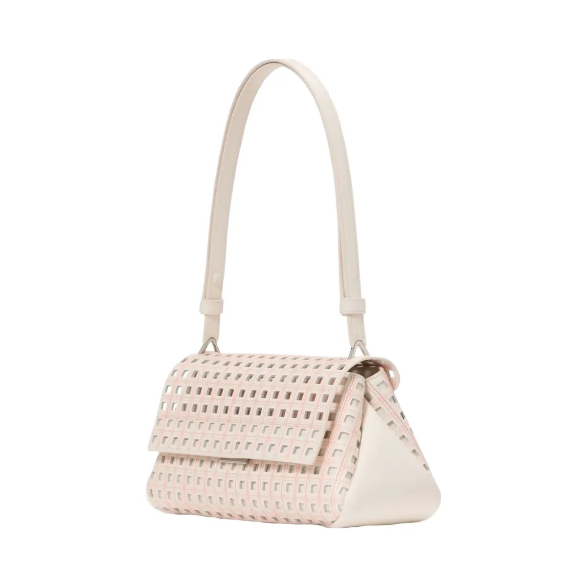 Kate Spade Grace Perforated Convertible Shoulder Bag Cream Multi - HypeFly India View 1