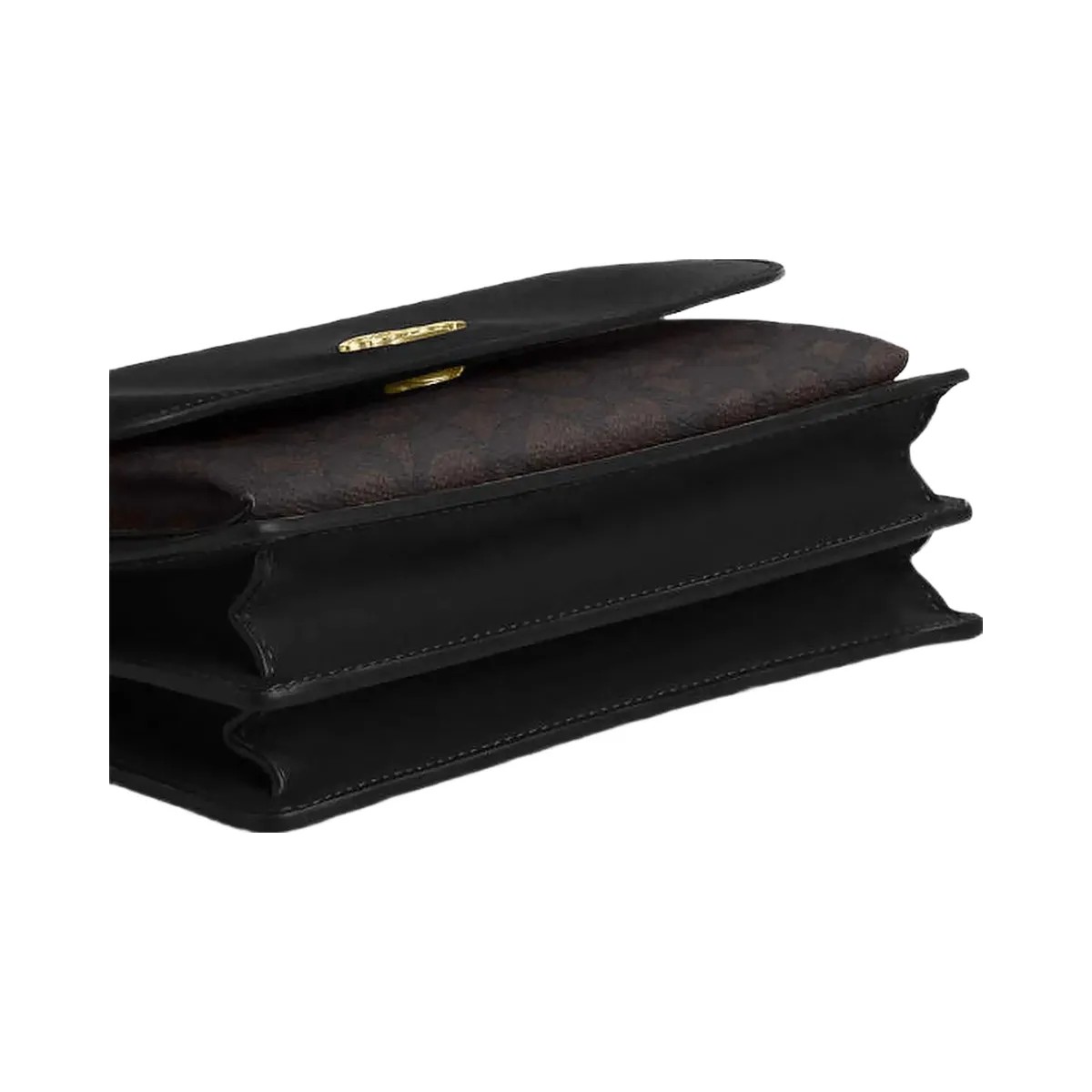 Coach Klare Crossbody Bag In Signature Canvas Signature Canvas-Gold-Walnut-Black - HypeFly India View 2