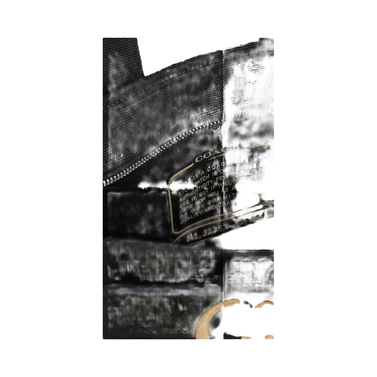 Coach Cargo Tote Bag 26 Canvas-Silver-Black - HypeFly India View 3