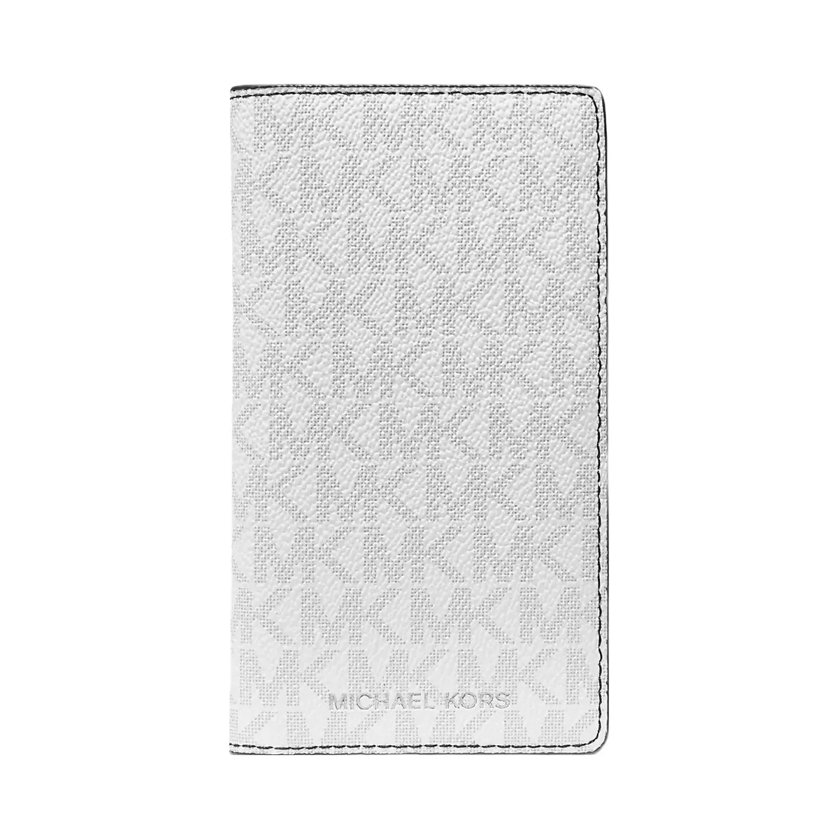 Michael Kors Cooper Large Logo Bi-Fold Card Case Bright Wht - HypeFly India View 1
