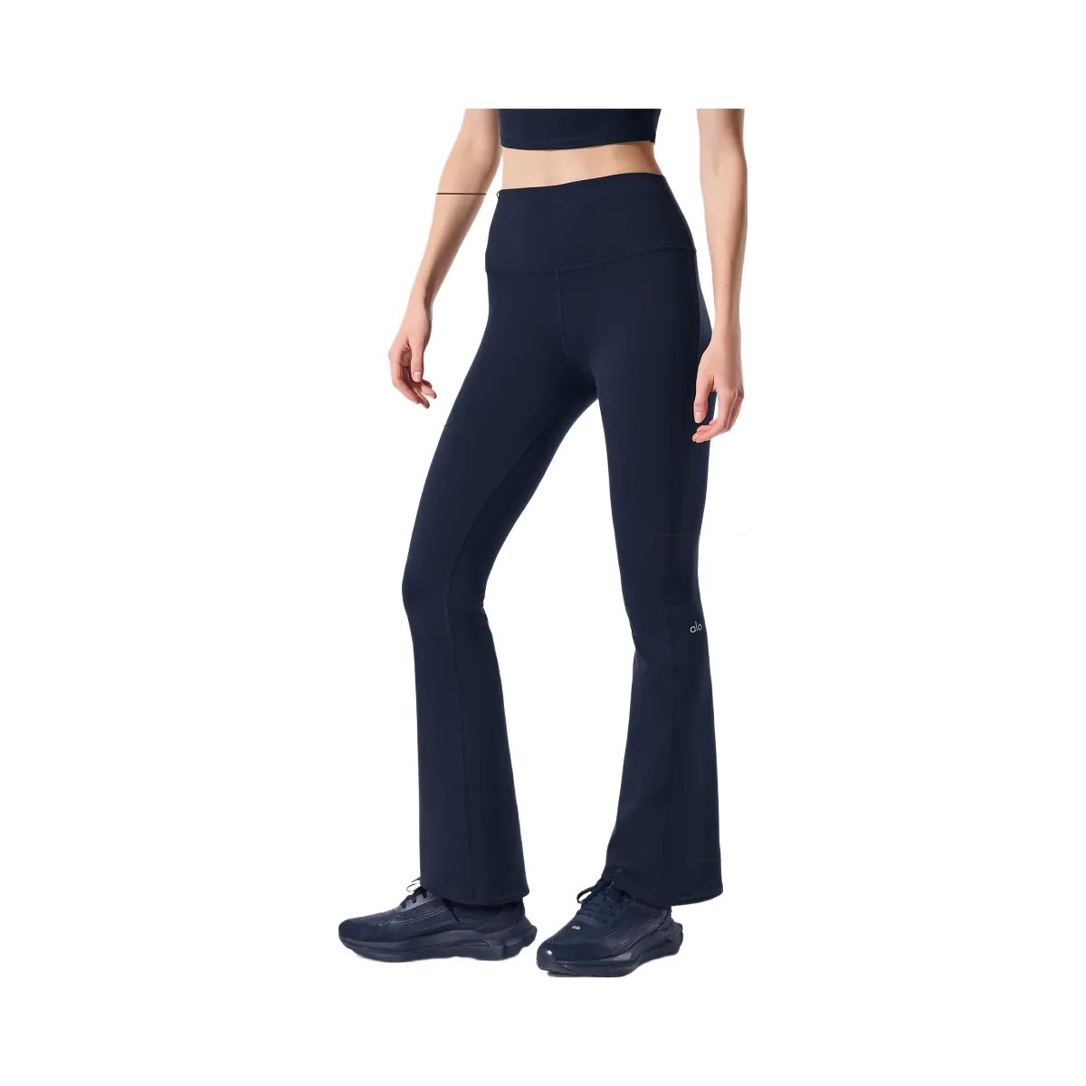 Alo Women's Airbrush High-Waist 7/8 Bootcut Legging - Navy - HypeFly India View 1