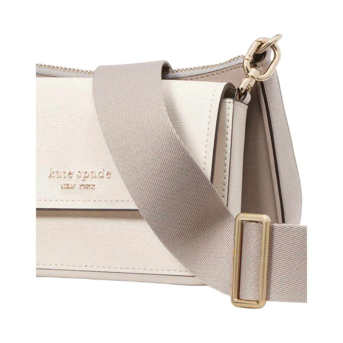 Kate Spade Double Up Colorblocked Crossbody Warm Taupe Multi - HypeFly India View 6