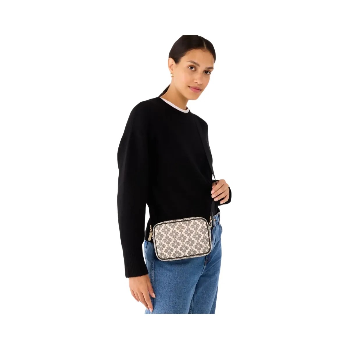 Kate Spade Flower Camera Bag Black Multi - HypeFly India View 2