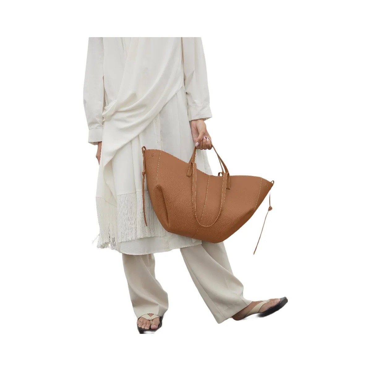 Polene Cyme Textured Camel - HypeFly India View 4