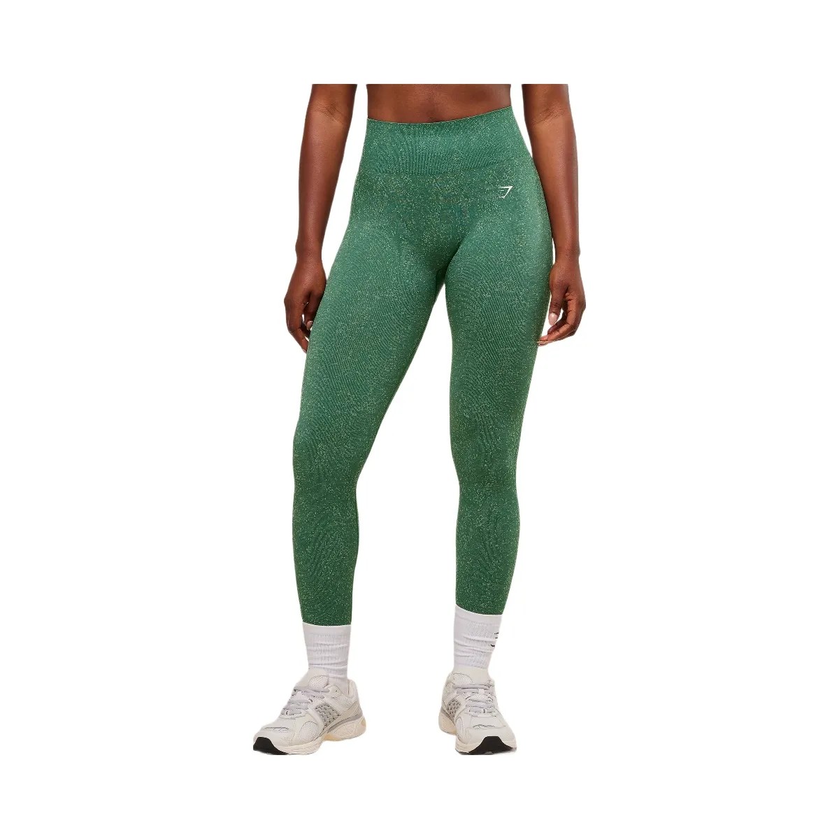 Gymshark Adapt Fleck x Whitney Seamless Leggings - Lift Green/Clay Green - HypeFly India View 1
