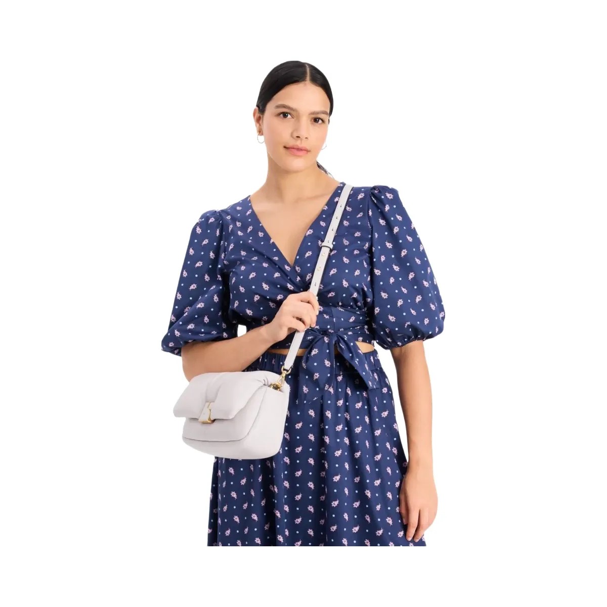 Kate Spade Dakota Puffy Leather Crossbody Lilac Moonlight - HypeFly India View 4