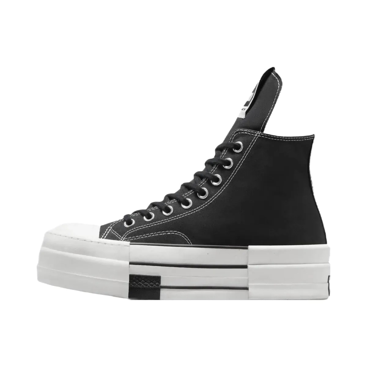Converse Drkshdw Chuck Taylor All Star Dbl Drkstar Hi Rick Owens Drkstar Black - HypeFly India View 3