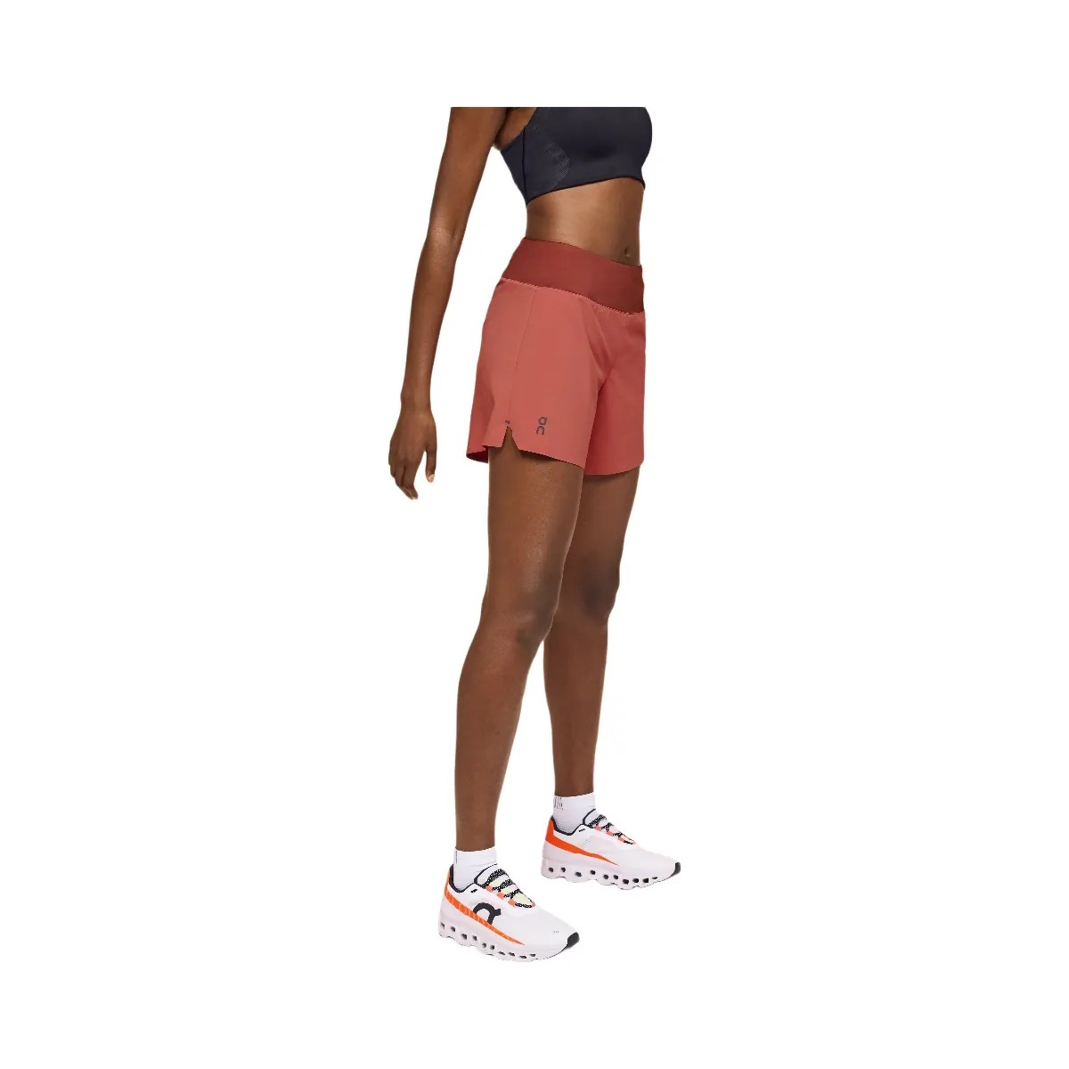 On 5" Running Shorts Auburn | Ruby  - HypeFly India View 2