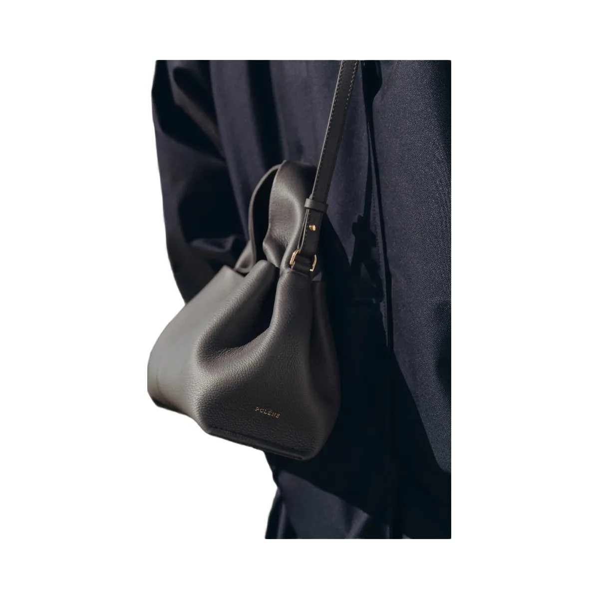 Polene Numero Neuf Mini Textured Stone - HypeFly India View 6