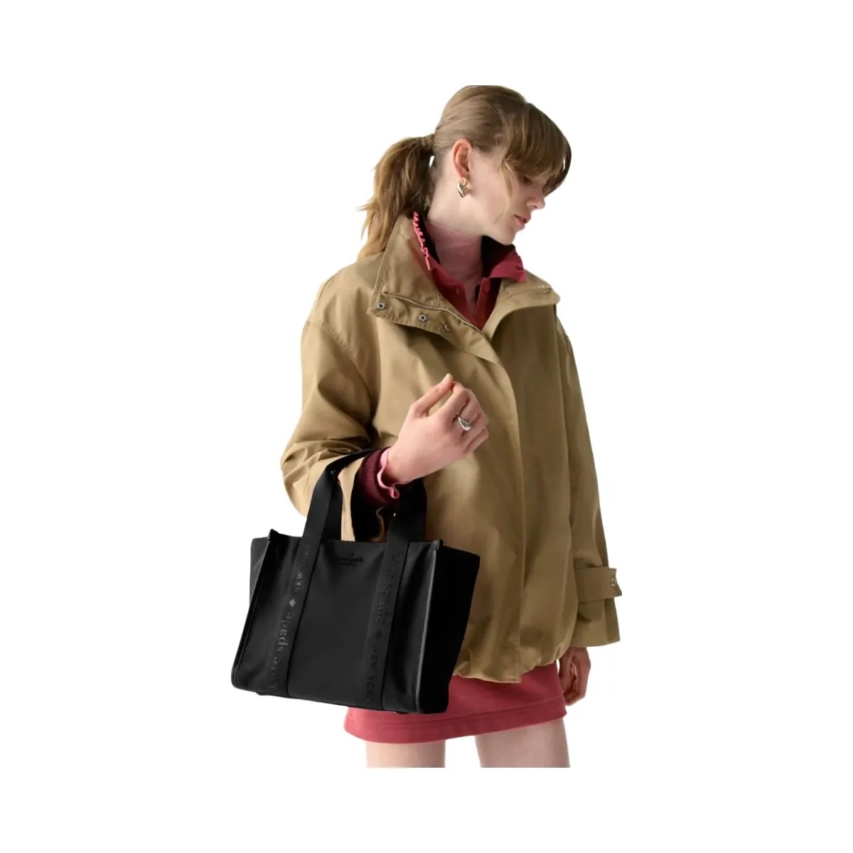 Kate Spade Kip Nylon Small Tote Black - HypeFly India View 2