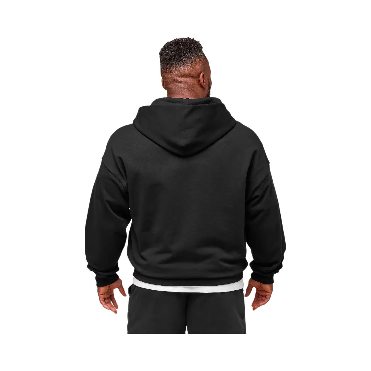 Gymshark Authentic Apparel Zip Up Hoodie - Black - HypeFly India View 3