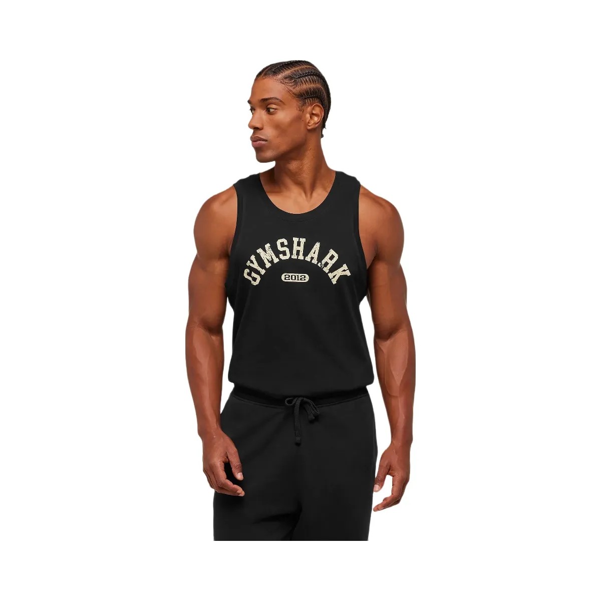Gymshark 2012 Strength Tank - Black - HypeFly India View 5