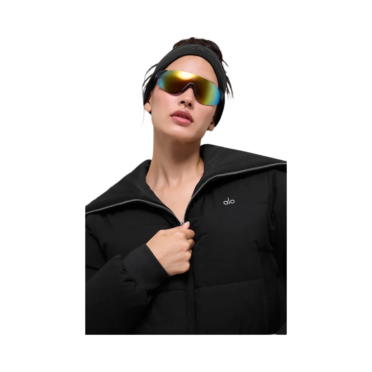 Alo Women's Captivate Puffer - Black - HypeFly India View 1