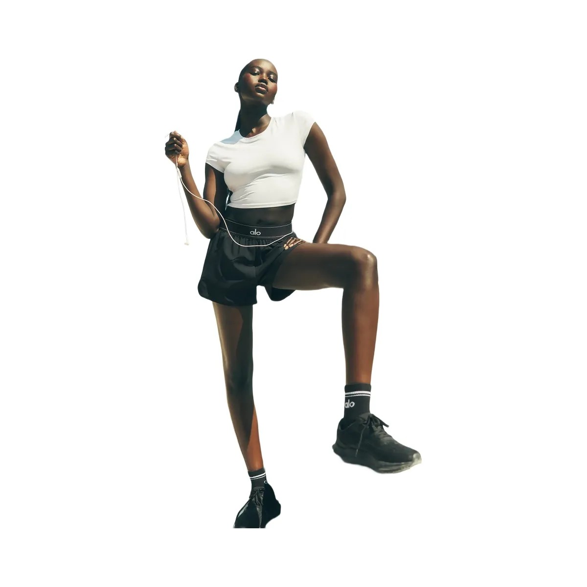 Alo Women's Match Point Short - Black - HypeFly India View 6