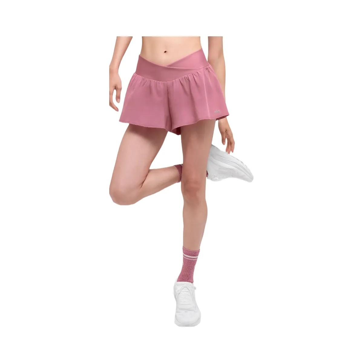Alo Women's V-Cute Running Short - Pink Wild Rose - HypeFly India View 3