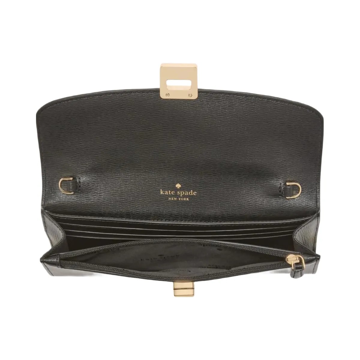 Kate Spade Phoebe Turnlock Wallet on chain Black - HypeFly India View 4