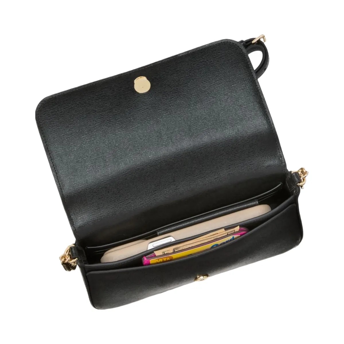 Kate Spade Devin Flap Chain Wallet Black - HypeFly India View 6