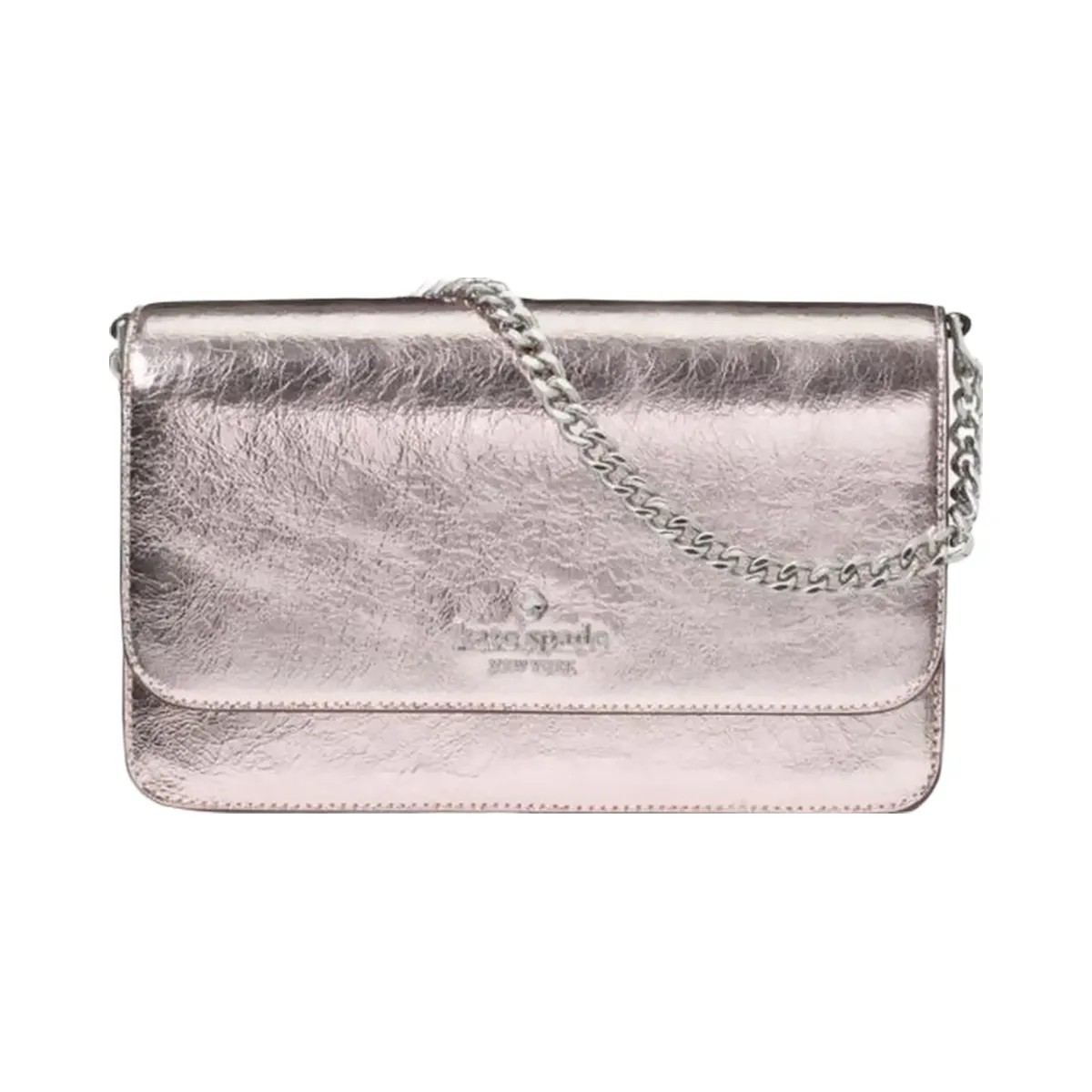 Kate Spade Madison Metallic Willow Mini Flap Crossbody Lilac Moonlight - HypeFly India View 1