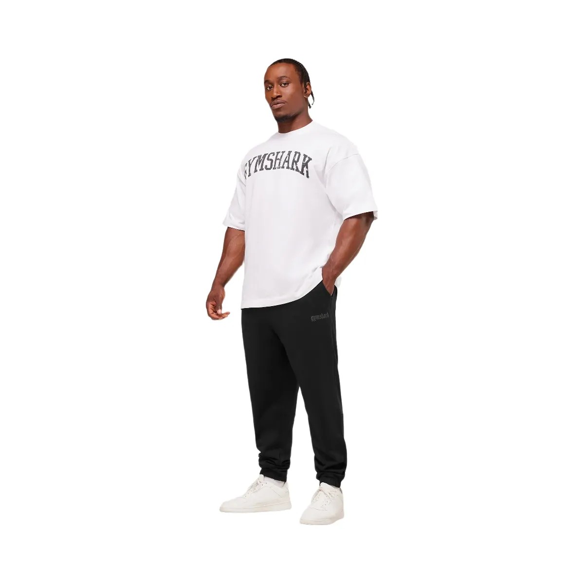 Gymshark Olde English Joggers - Black - HypeFly India View 5
