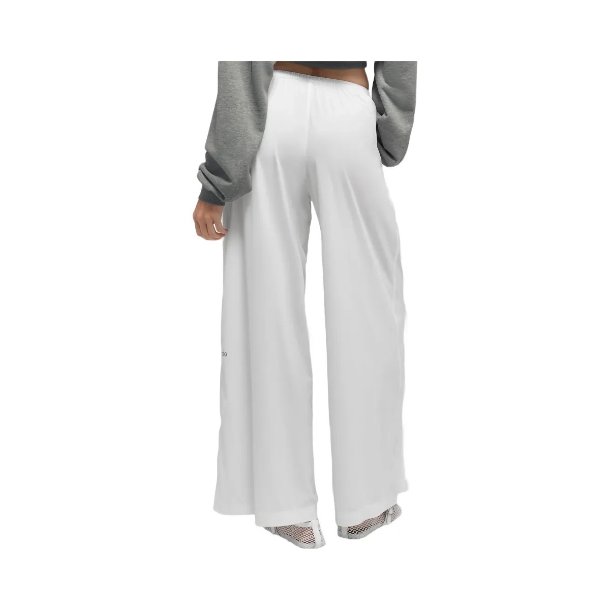Alo Women's Breezy Wide Leg Pant (Regular) - White - HypeFly India View 3
