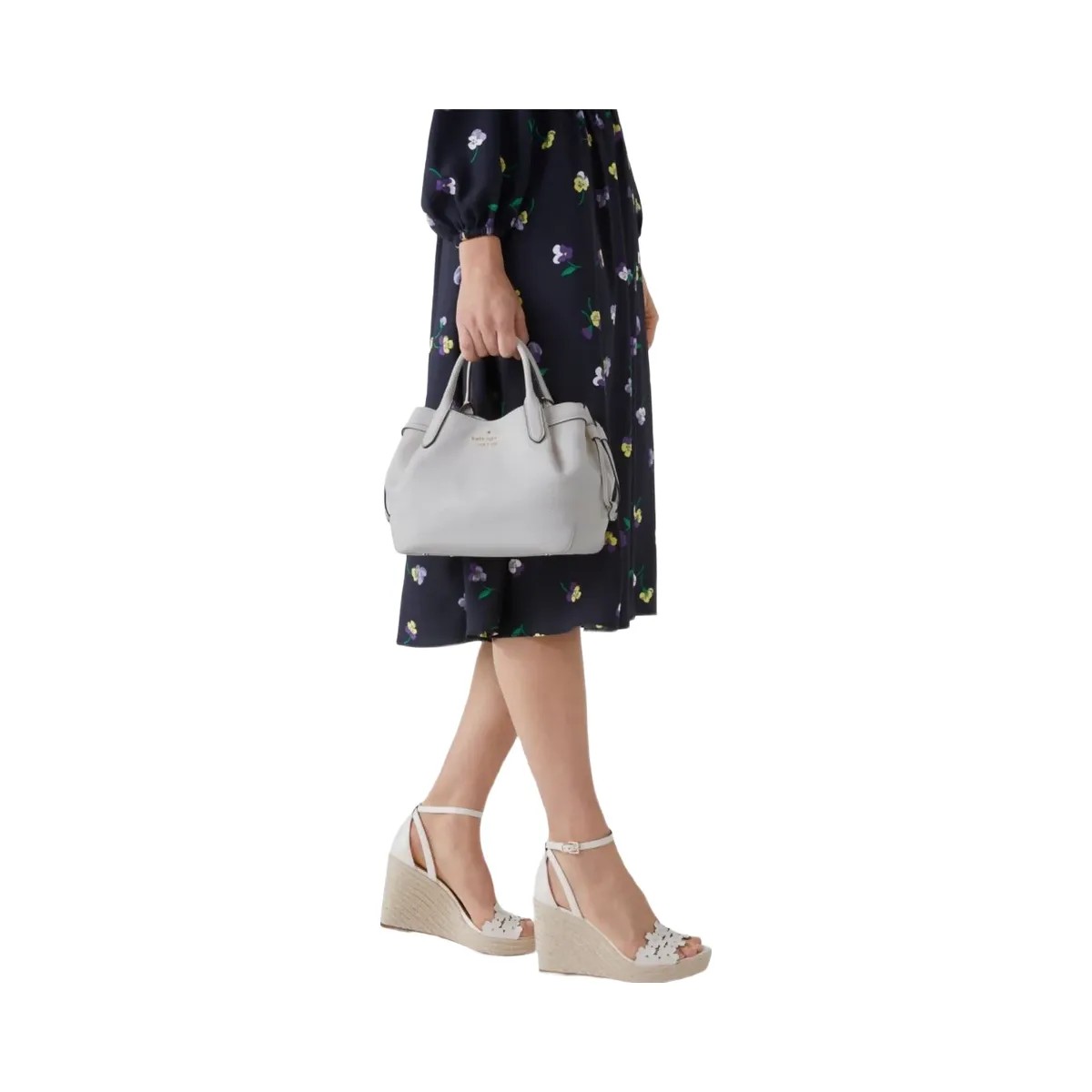 Kate Spade Dumpling Small Satchel Bag Mountain Grey - HypeFly India View 2