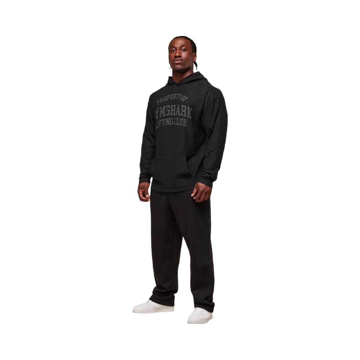 Gymshark Lightweight Slub Textured Hoodie - Black - HypeFly India View 5